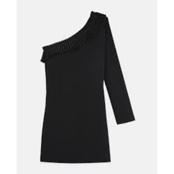 The Kooples One Shoulder Black Dress – NWT – Size Small – Crepe Mini - Picture 15 of 16